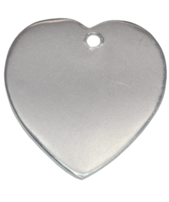 Sterling Silver Heart Engraving Charm