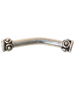 Sterling Silver 27*3mm Curved Tube
