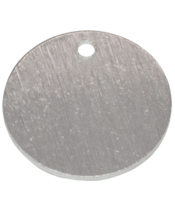7mm Brushed Round Charm