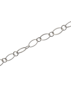 925 Silver Brushed Link Chain-100 Cms