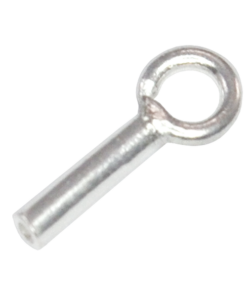 Sterling Silver 0.5mm Inner Diameter Cord Ends