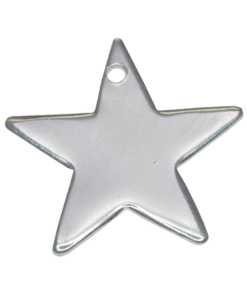 Sterling Silver Star Engraving Charm