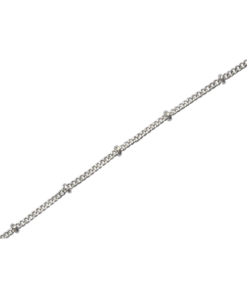Sterling Silver Disco Chain - 100 cms