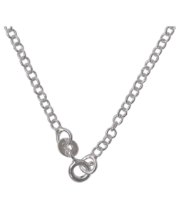 Sterling Silver Round Link Chain - 40 cms
