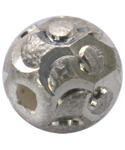 Sterling Silver 8mm Laser Cut Beads