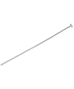 Sterling Silver 40*0.6mm Headpin with Flat Head