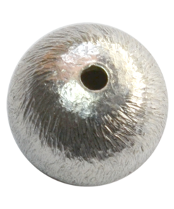 925 Silver 8mm Brushed Beads