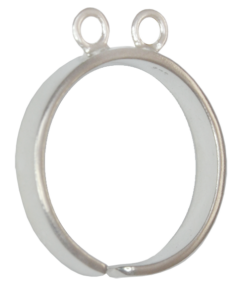 Sterling Silver Ring with 2 Loop