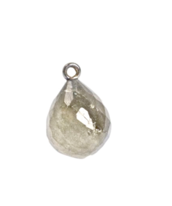 Sterling Silver with Labrodorite Faceted Charm