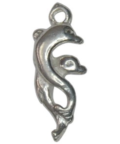 Sterling Silver Twin Dolphin Charm
