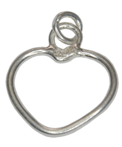 925 Silver Wire Heart Charm