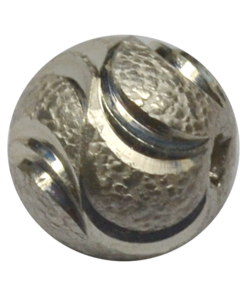 6mm Sterling Silver Laser Cut Beads