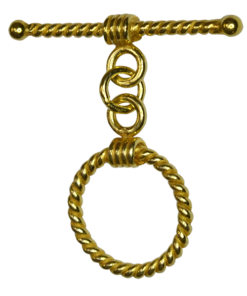 12mm Striped Toggle Clasp