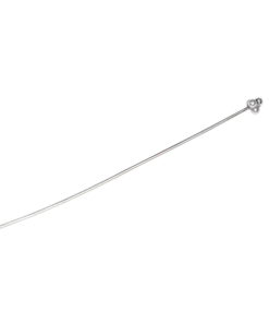 Sterling Silver 60*0.6mm Headpin with Flower