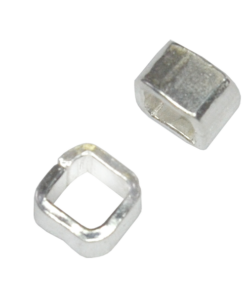 Sterling Silver 4mm Cube Beads