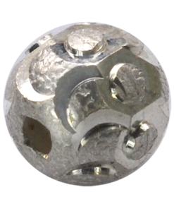 6mm Sterling Silver Laser Cut Beads
