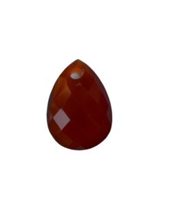 Briolette Faceted Cornelian Drop