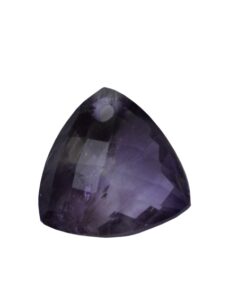 Briolette Faceted Amethyst Trillion