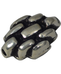 Sterling Silver Striped Bead