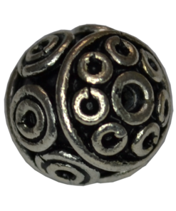 Sterling Silver Round Handmade Bead