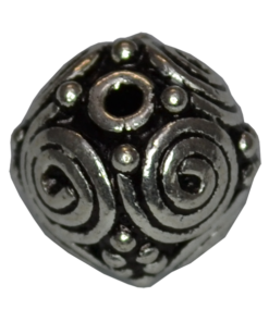 Sterling Silver Round Rava Bead