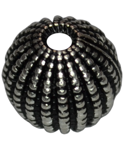 Sterling Silver 10mm Football Bead
