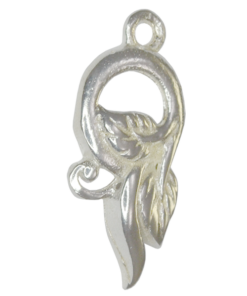 Sterling Silver Flower and Leaf Charm