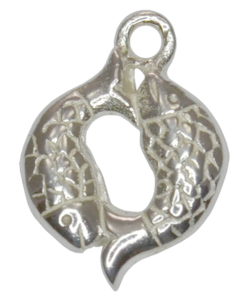 925 Silver Double Fish Charm