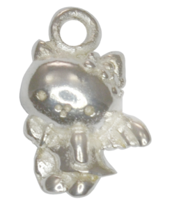 925 Silver Pussy Cat Charm