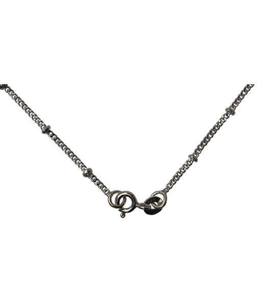 Sterling Silver Disco Chain - 45 cms - Silver Beads and Findings