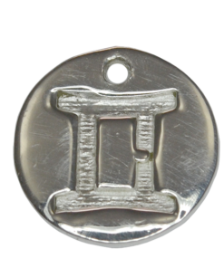 Sterling Silver GEMINI Charm