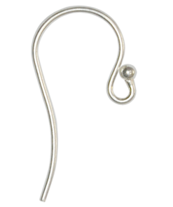 0.7mm Wire Sterling Silver Shepherd Ear wire
