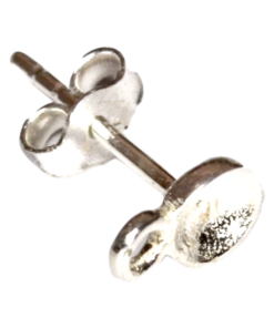 Sterling Silver Cup Stud with Loop Finding