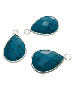 Sterling Silver Turquoise Drop CHARM