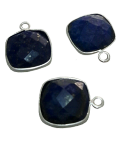 Sterling Silver Lapis Square CHARM