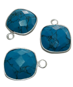 Sterling silver Turquoise Square CHARM