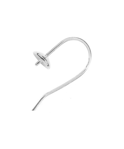Sterling Silver Earwire with Cap and Pin
