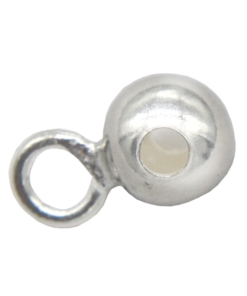 Sterling Silver 4mm Bead with Loop