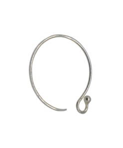 Sterling Silver Rounded Earwire with Ball