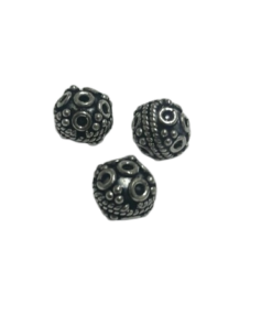 Sterling Silver 8mm Bali Bead