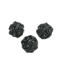 Sterling Silver 10mm Bali Bead