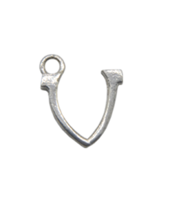 Sterling Silver "V"