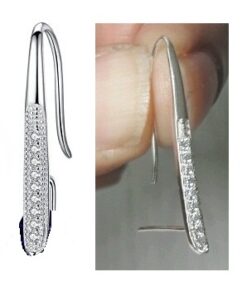 Sterling Silver Zircon Earwire