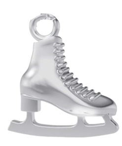 Sterling Silver Skating Charm