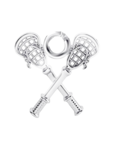 Sterling Silver Lacrosse Charm