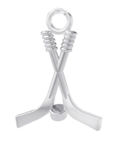 Sterling Silver Hockey Charm