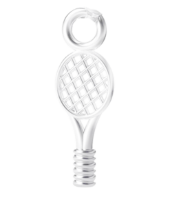 Sterling Silver Tennis Racket Charm