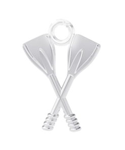 Sterling Silver Oars Charm
