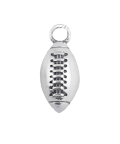 Sterling Silver Rugby Charm