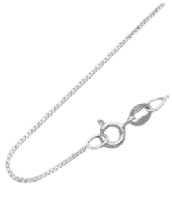 Sterling Silver 1.75mm Curb Chain - 45 cms